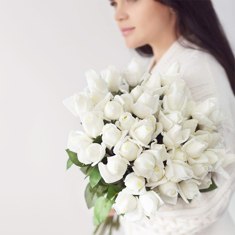 Florist Supply Bulk - 7 قطعة ريال اللمس فرع الجذعية