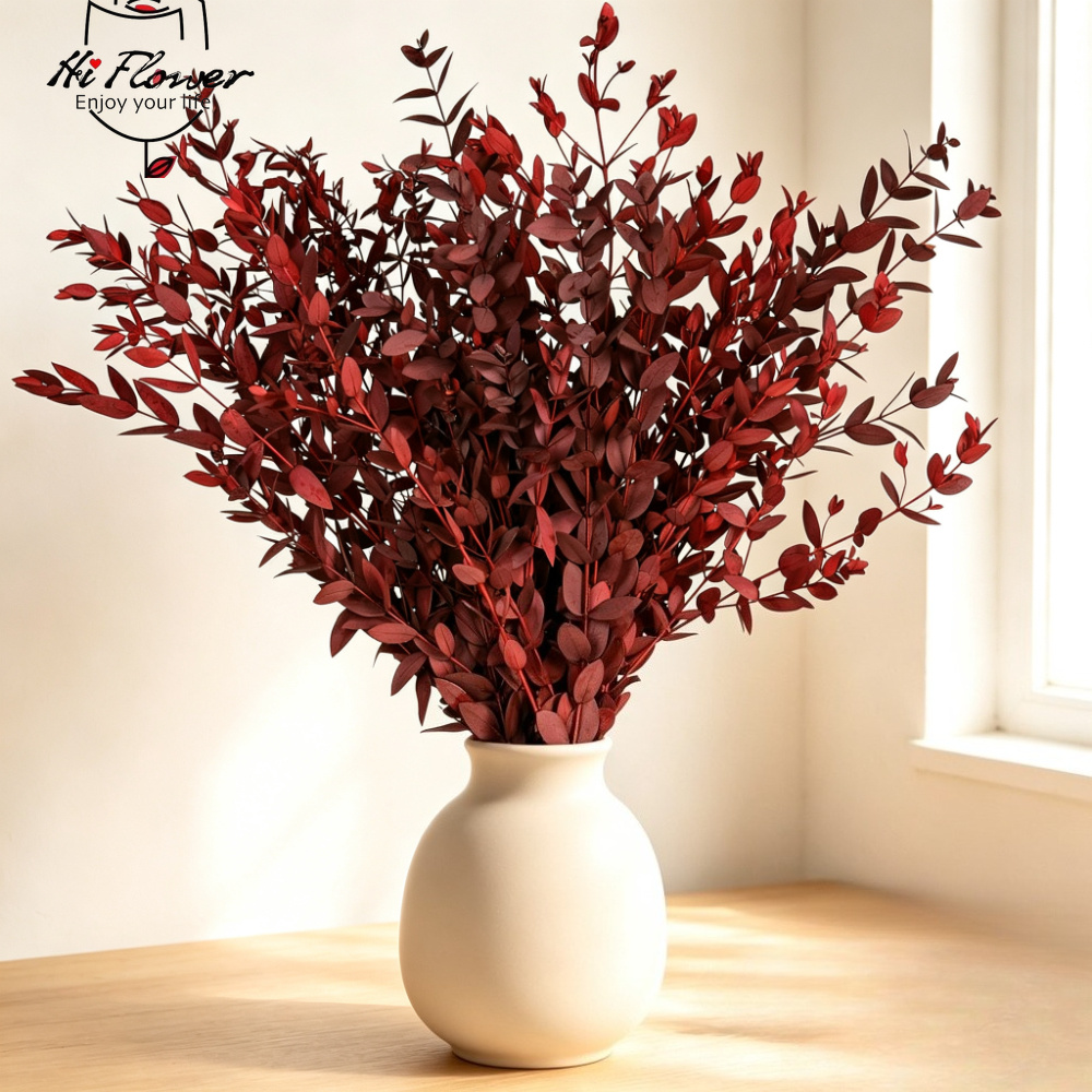Eucalyptus Preserved - زهور الأوكالبتوس المجففة الطبيعية، باقة زهور