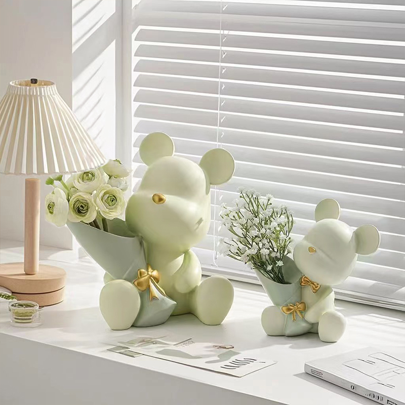 مزهرية الدب الصغير اللطيفة الإ - مراجعة Florist Supply Vases وسعره