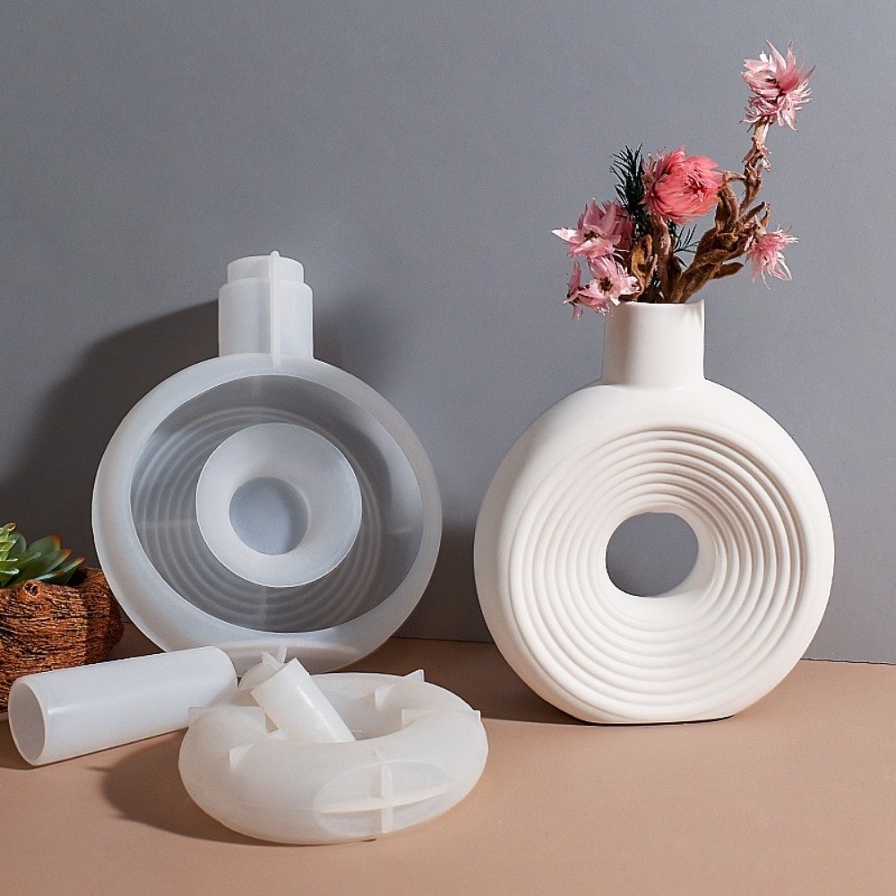قالب سيليكون بيضاوي مخطط لصنع  - مراجعة Florist Supply Vases وسعره